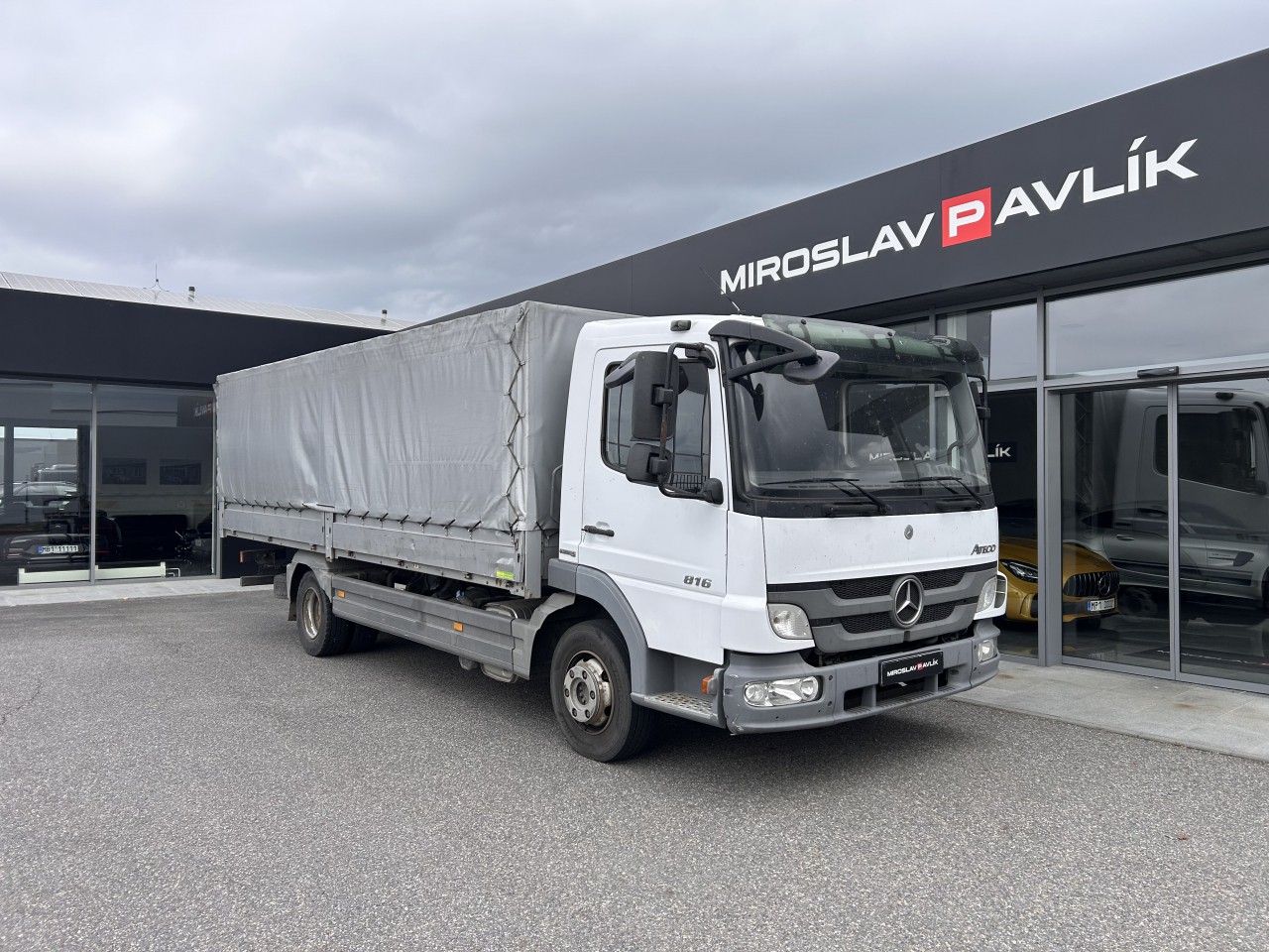 Mercedes-Benz Atego 816, valník + plachta